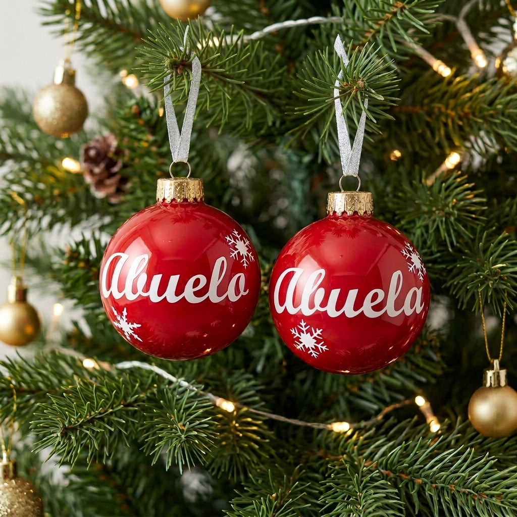 Bolas de Navidad abuelos