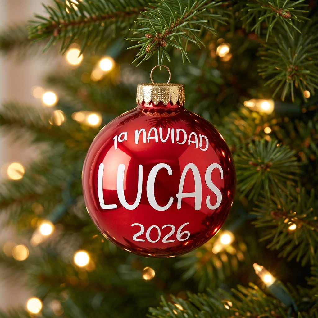 Bola primera Navidad personalizada