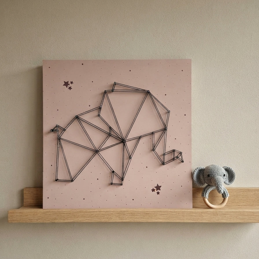 Hilorama elefante geométrico 20x20