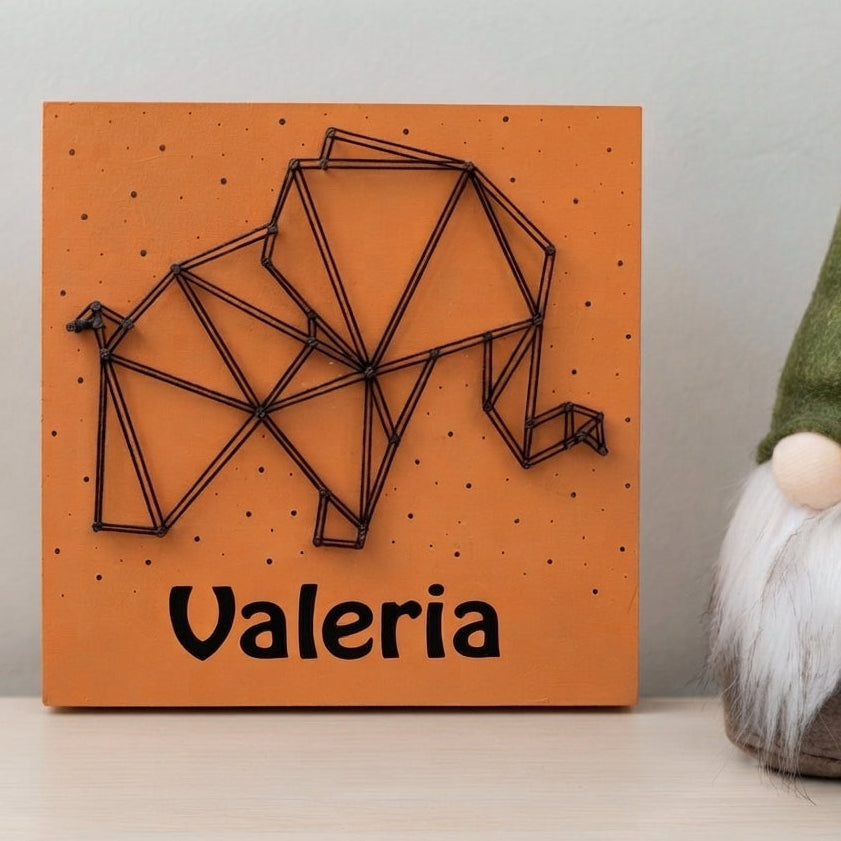 Hilorama elefante geométrico 20x20