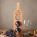 Botellero de madera personalizado