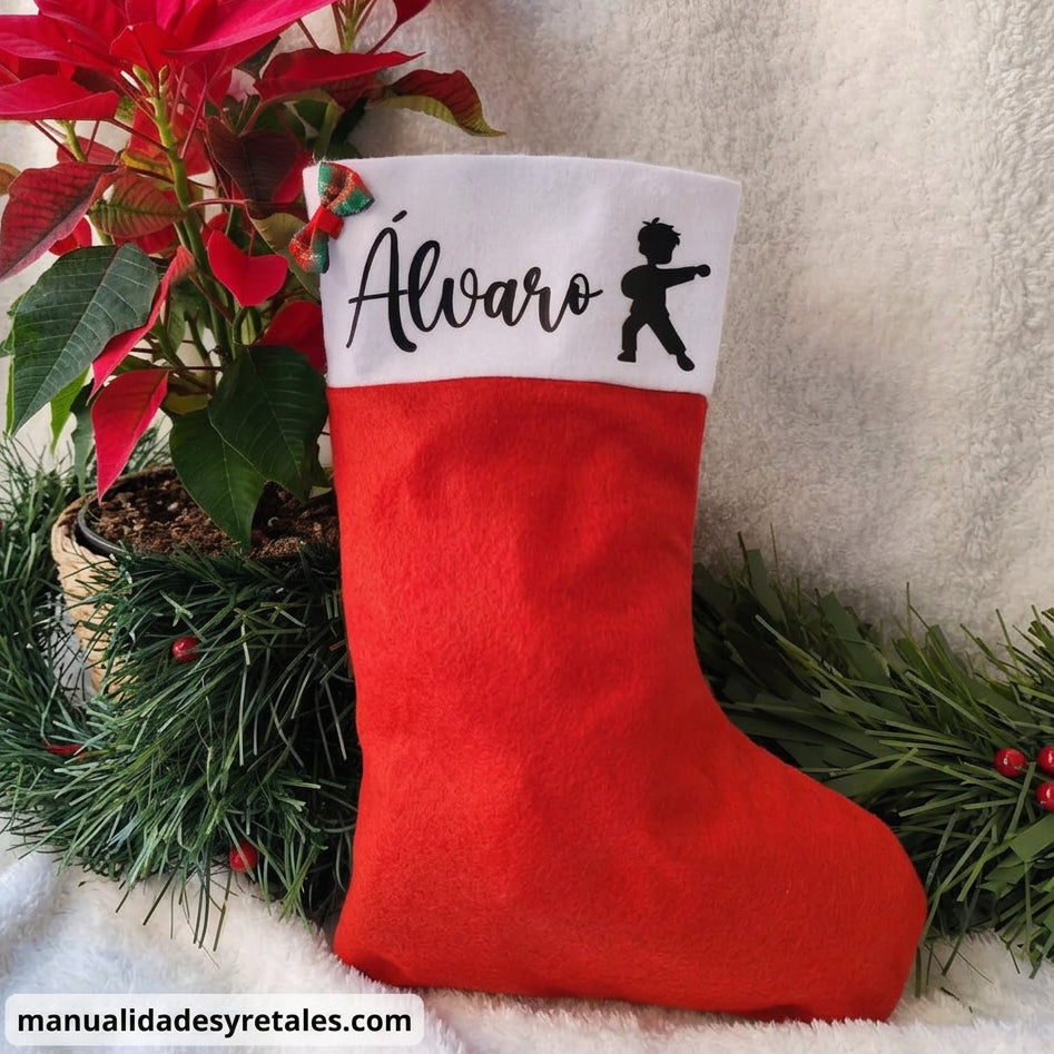 Calcetín navideño personalizado