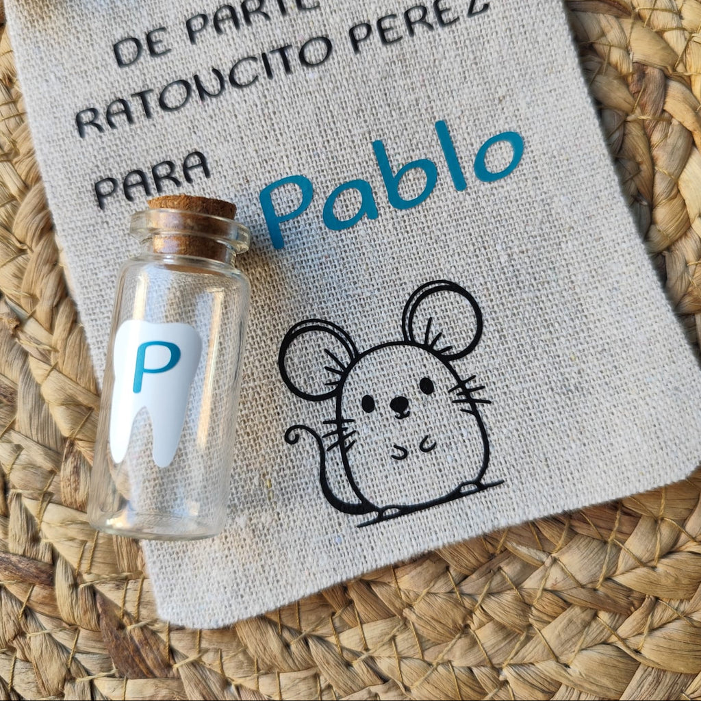 Saquito y frasco Ratoncito Pérez