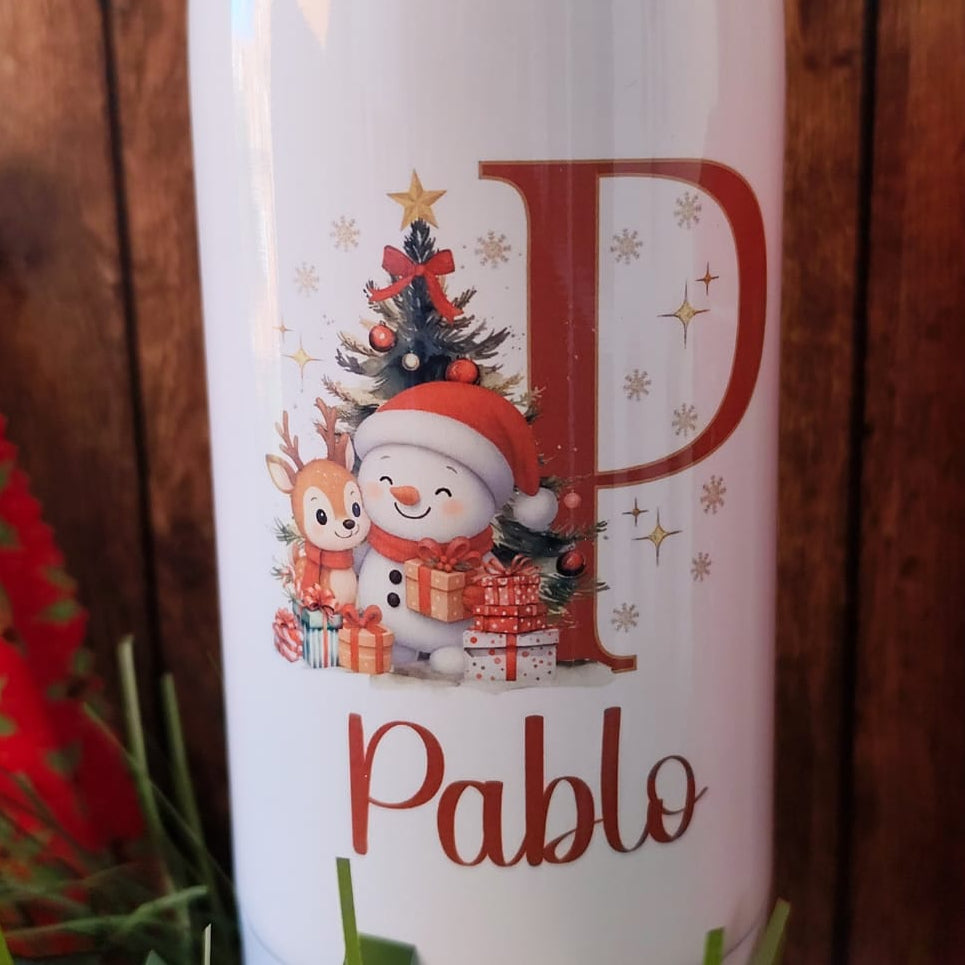 Botella térmica 500ml muñecos navidad