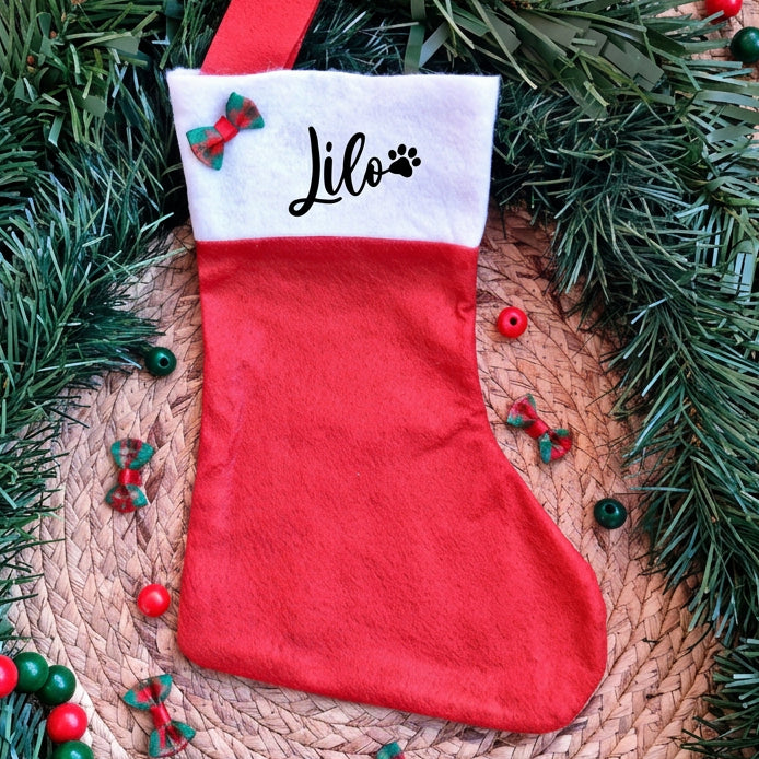 Calcetín navideño mascotas