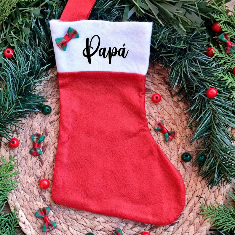 Calcetín navideño personalizado