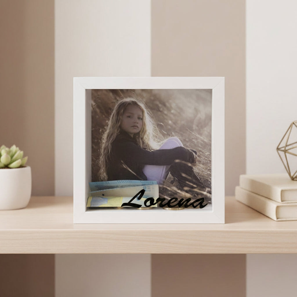 Hucha de madera personalizada