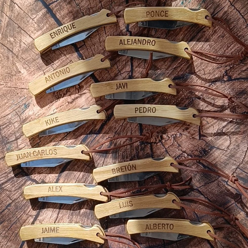 Navajas personalizadas eventos.