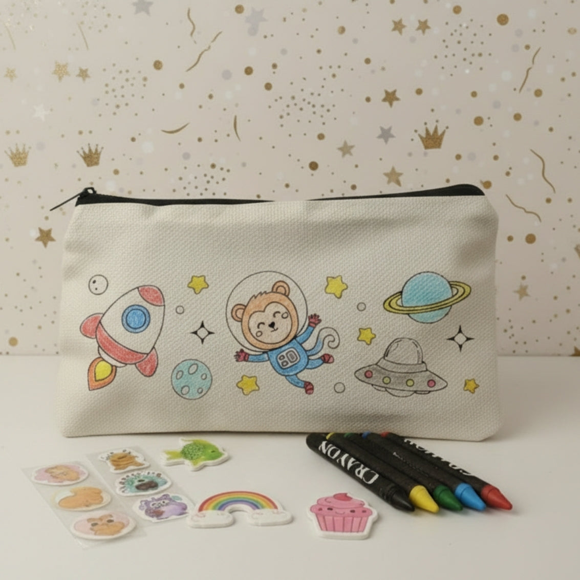 Set estuche coloreable Espacex eventos
