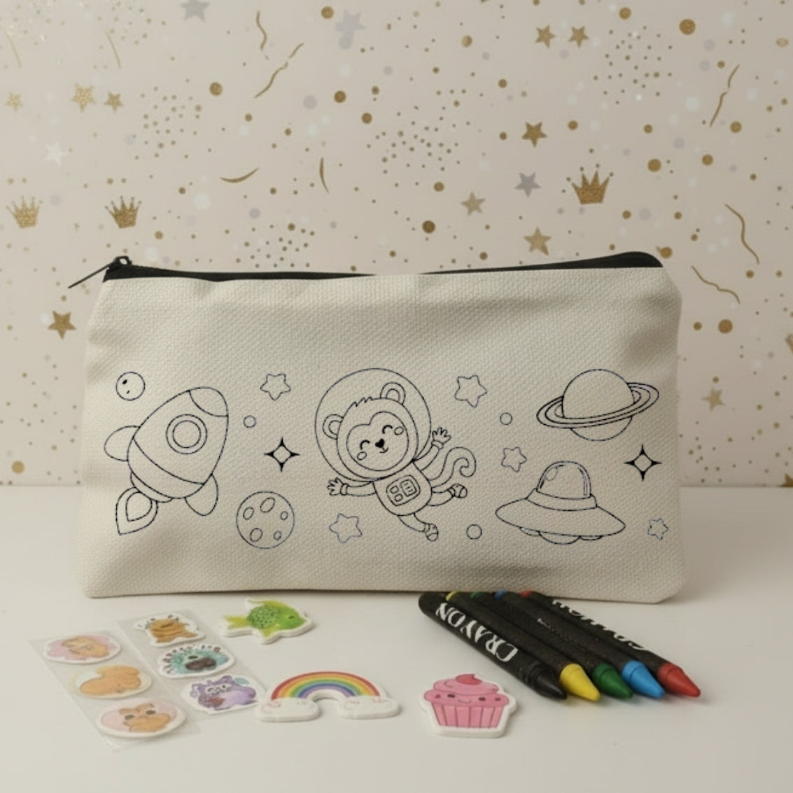 Set estuche coloreable Espacex eventos