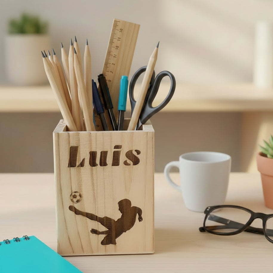 Porta lápices personalizado pino.