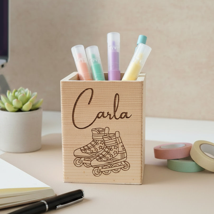 Porta lápices personalizado pino.