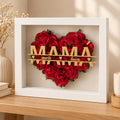 Marco 3D flores Mamá monograma