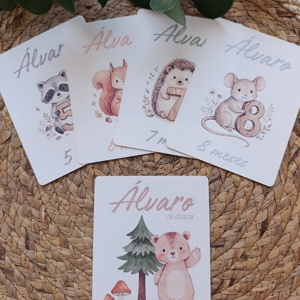 Tarjetas 12 meses bebé