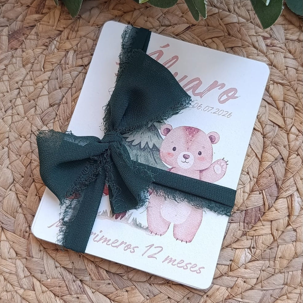 Tarjetas 12 meses bebé